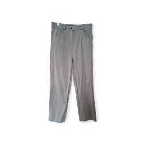 Frank And Oak Tailored High Waist Ankle Pants Brown Size 12